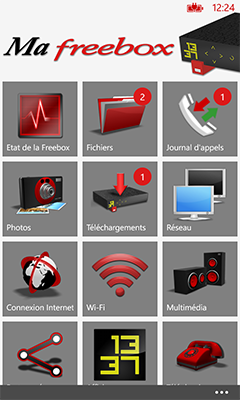 Application Ma Freebox pour Windows Phone